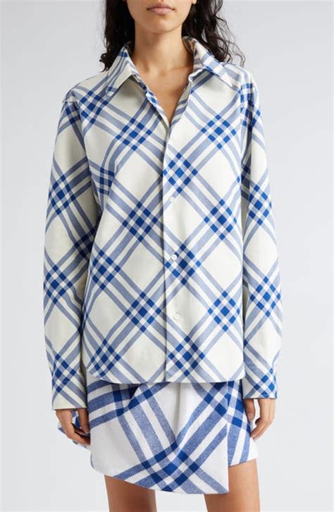 blueberry burberry button up lyrics|Relaxed Fit Check Cotton Shirt in Husk .